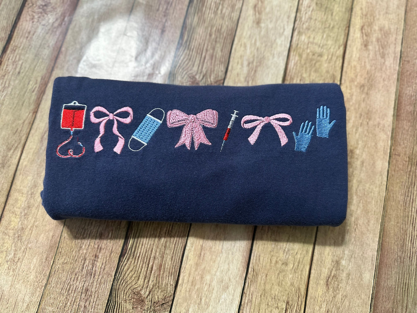 Infusion & bows embroidered tee or sweatshirt