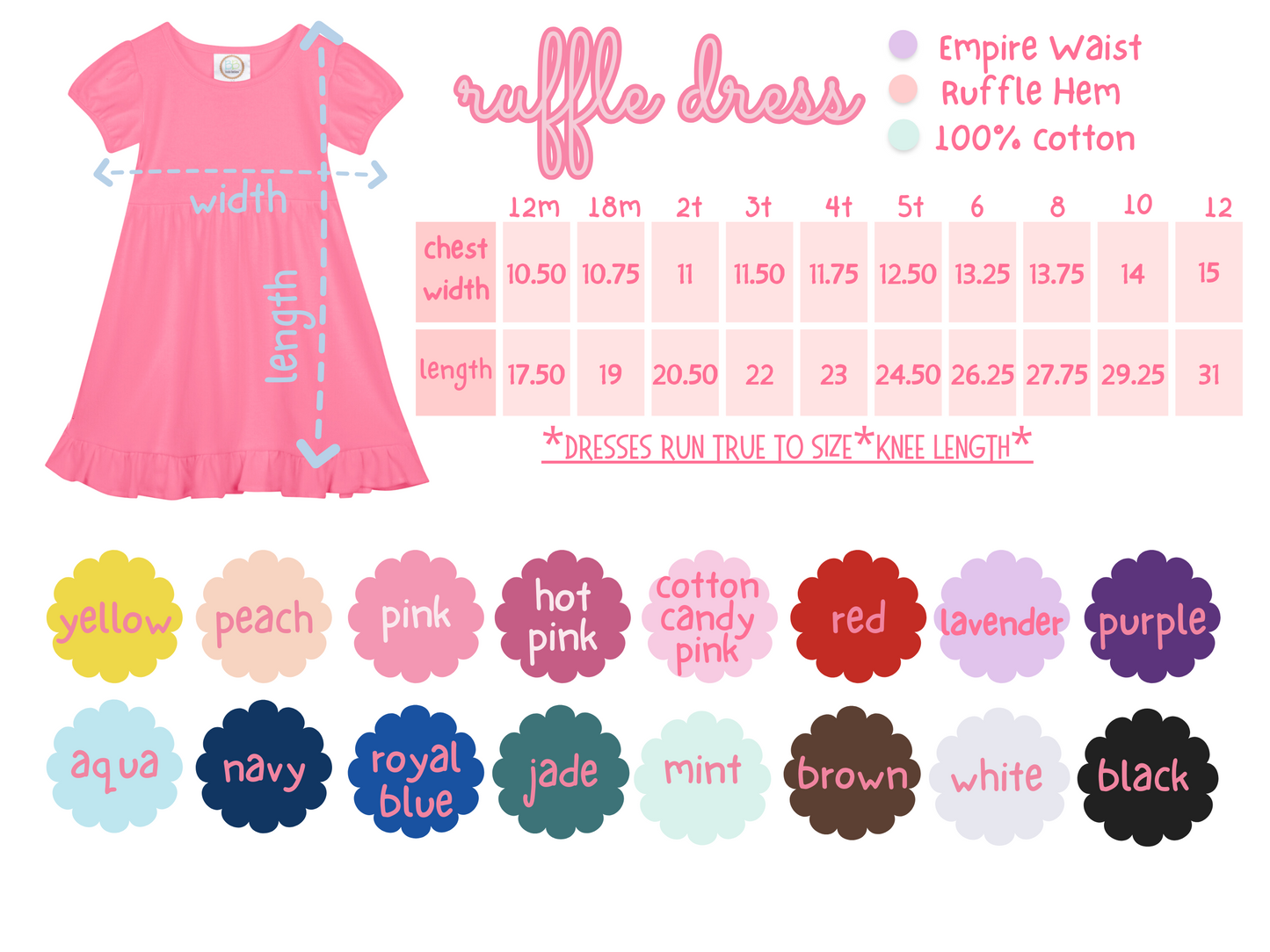 Back to school empire dress