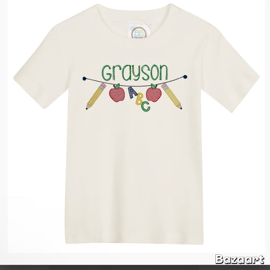 Back to school designs tee
