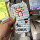 Embroidered teacher coasters