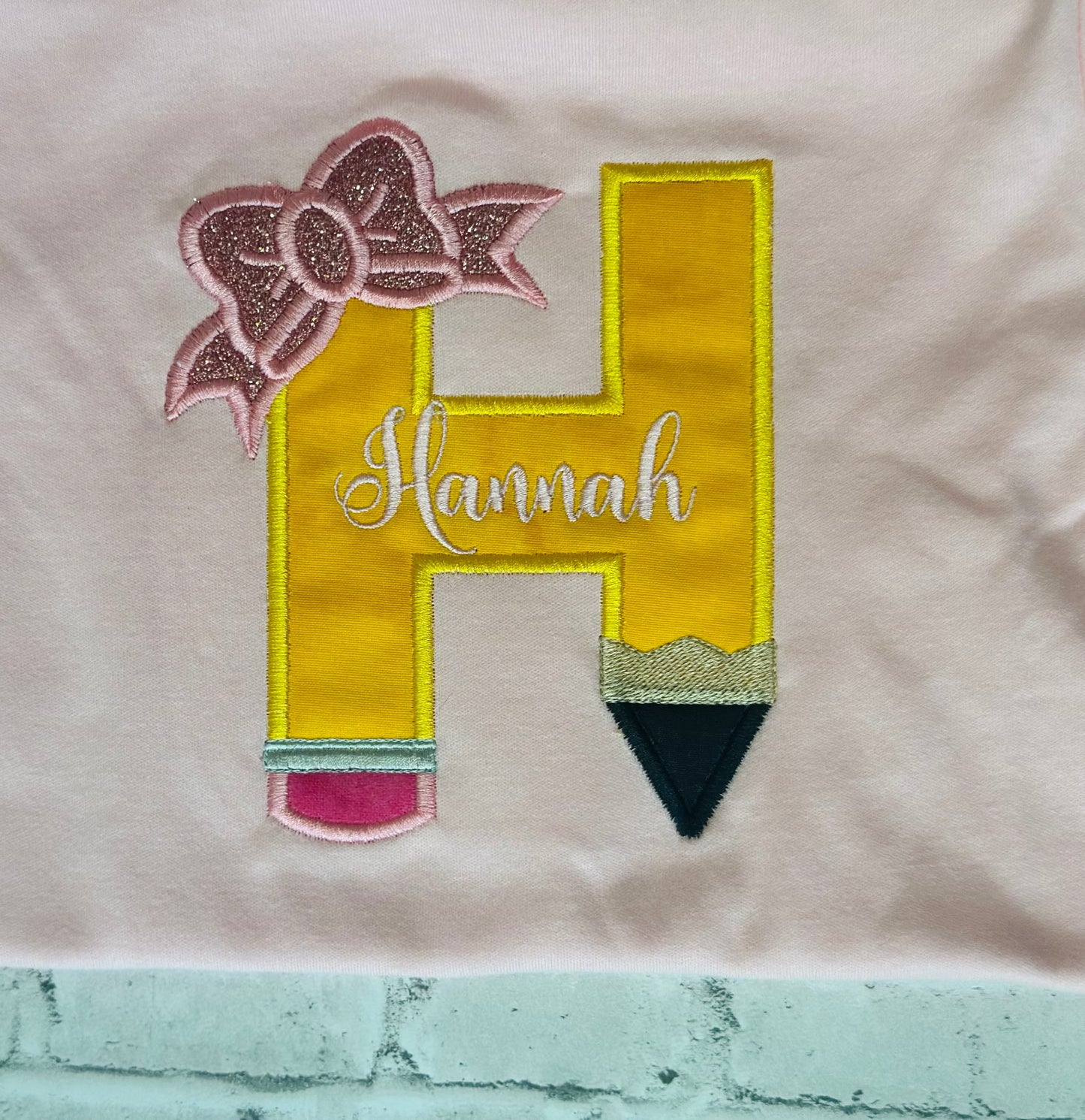 Pencil applique shirt