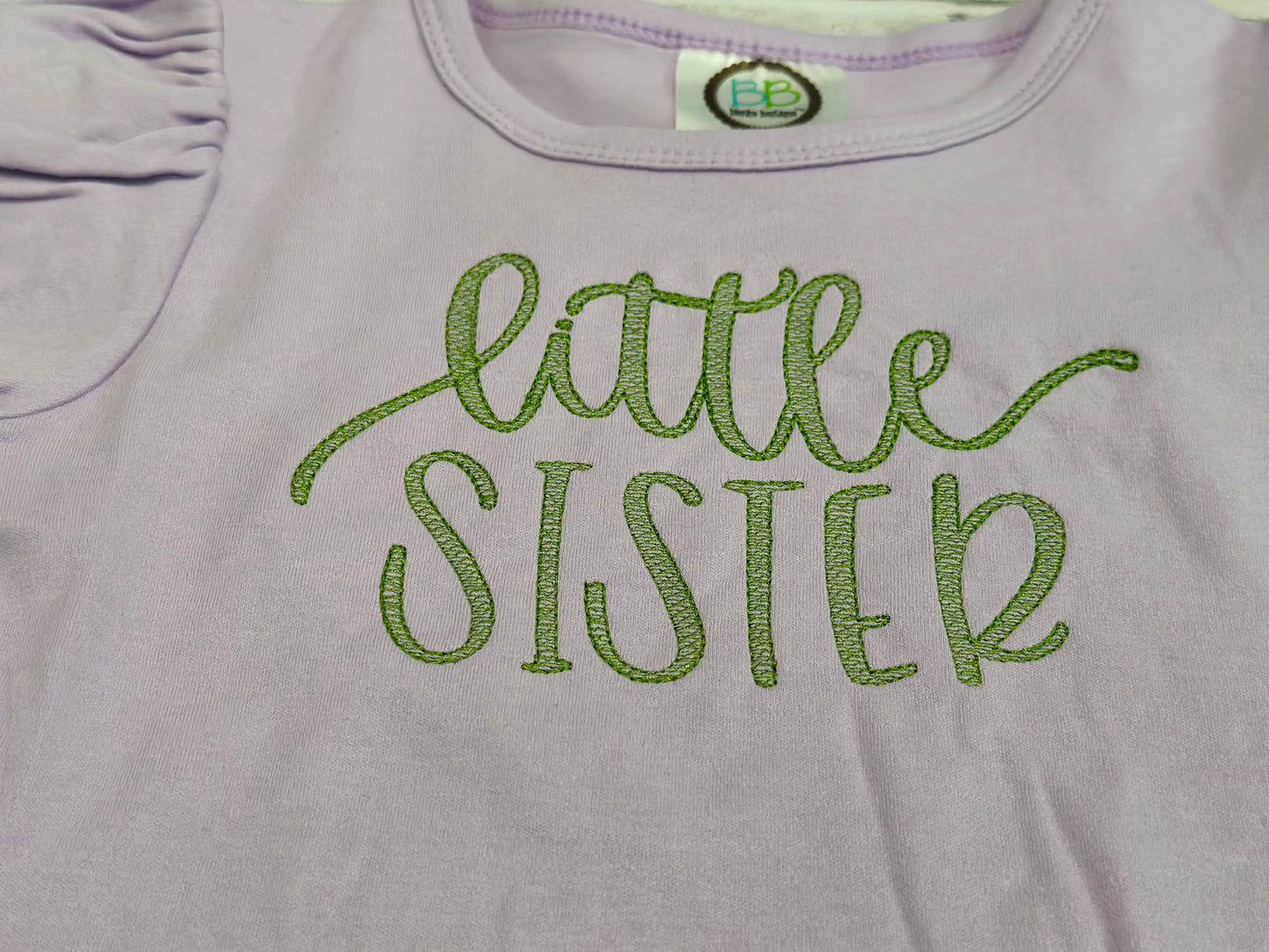 Little/Big Sister/Brother sketch embroidered shirts