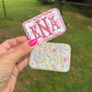 Scalloped monogram Velcro patches