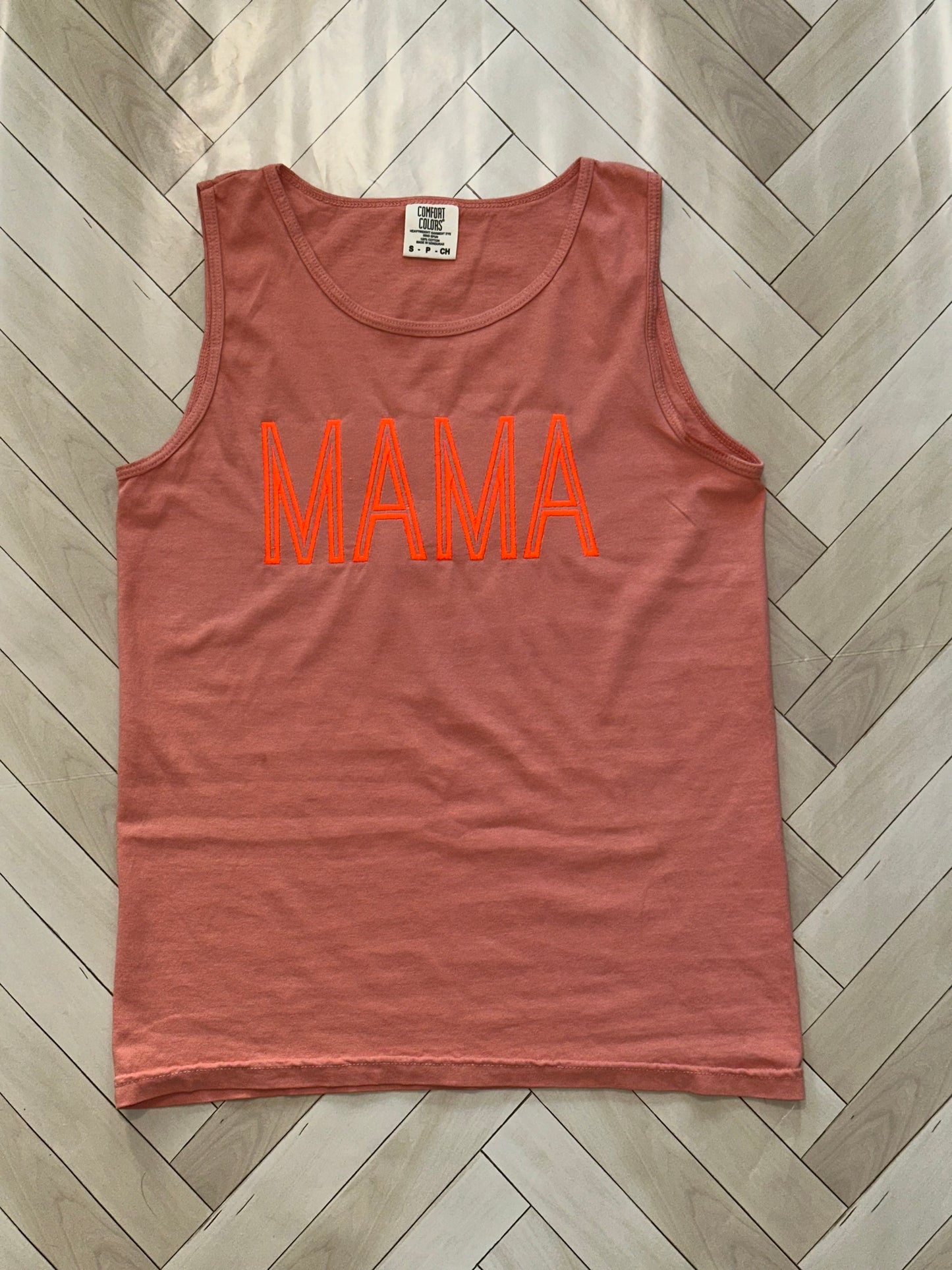 Mama comfort colors tank tops