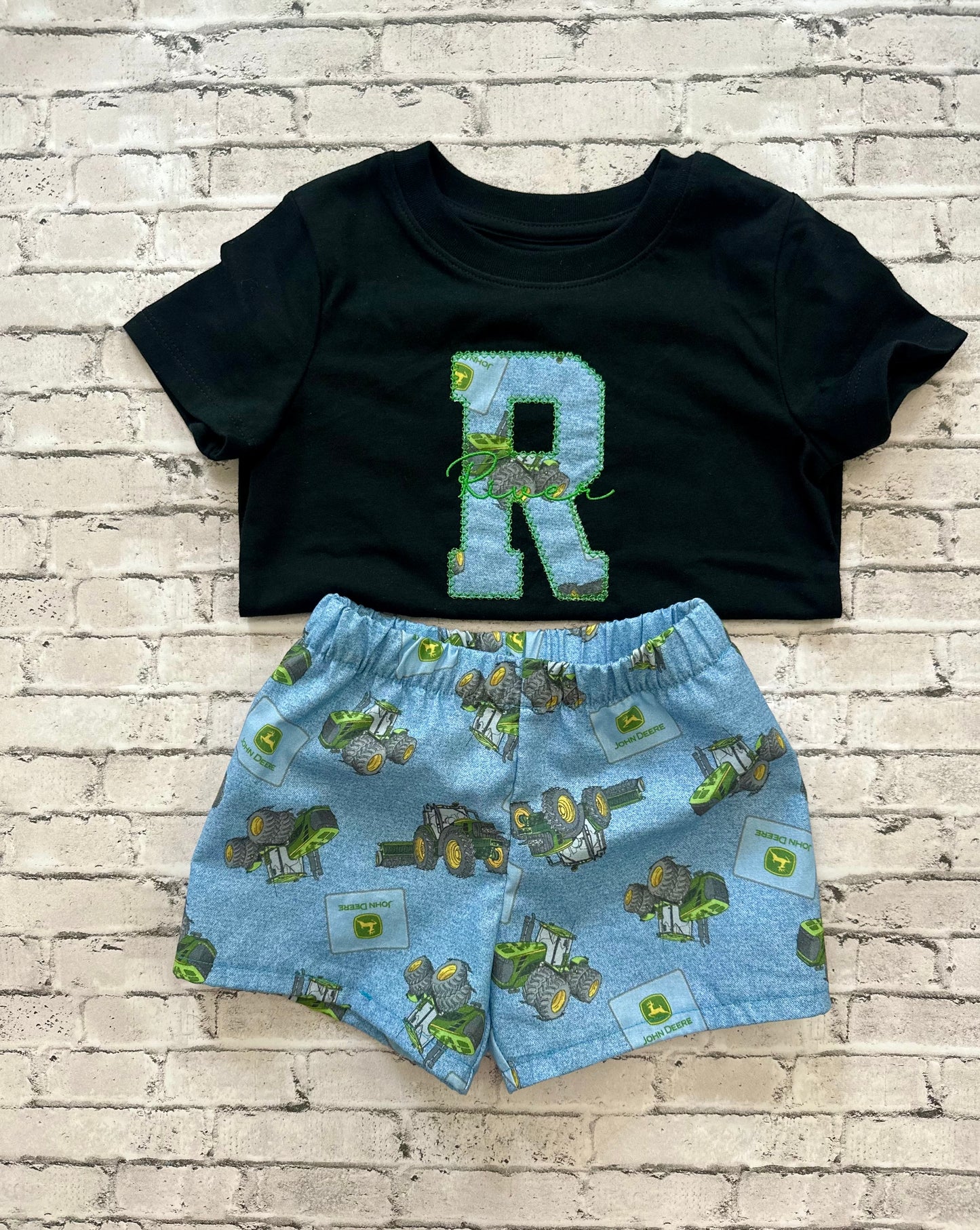 Tractor shirt and short set