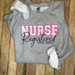 Registered Nurse Applique sweatshirt
