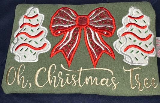 Oh Christmas tree applique