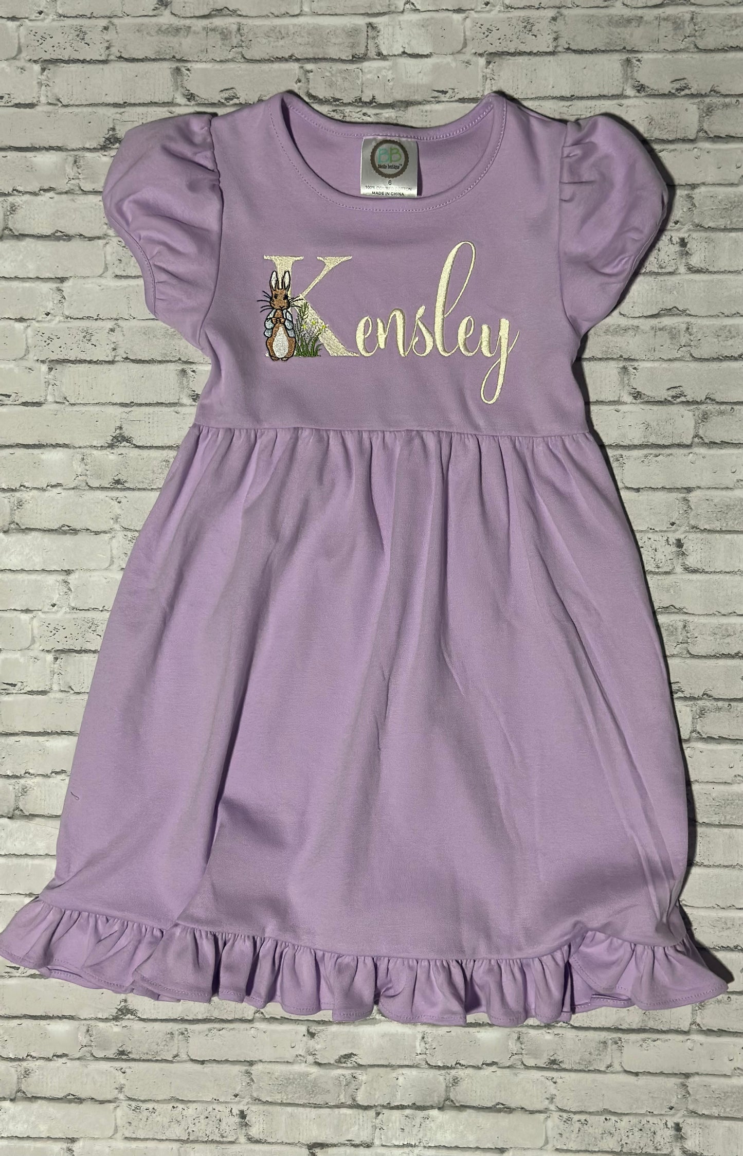 Peter Rabbit Empire short sleeve waist ruffle dress