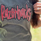 Glitter double applique razorback tee