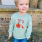 Intial pumpkin appliqué sweatshirt