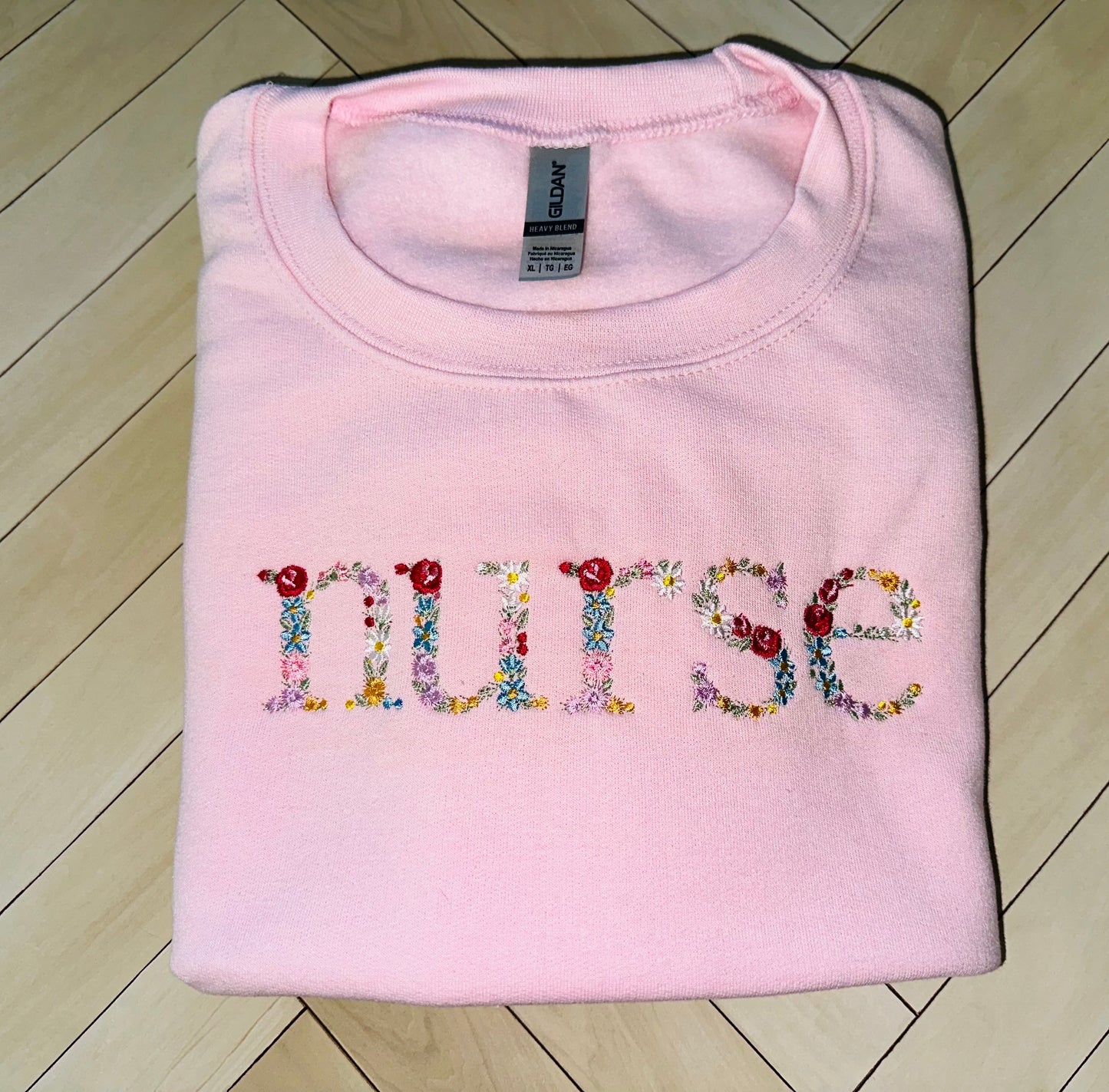 Floral Embroidered Nurse