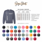 Embroidered outline name sweatshirt