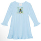 Peter Rabbit Empire Long sleeve waist ruffle dress