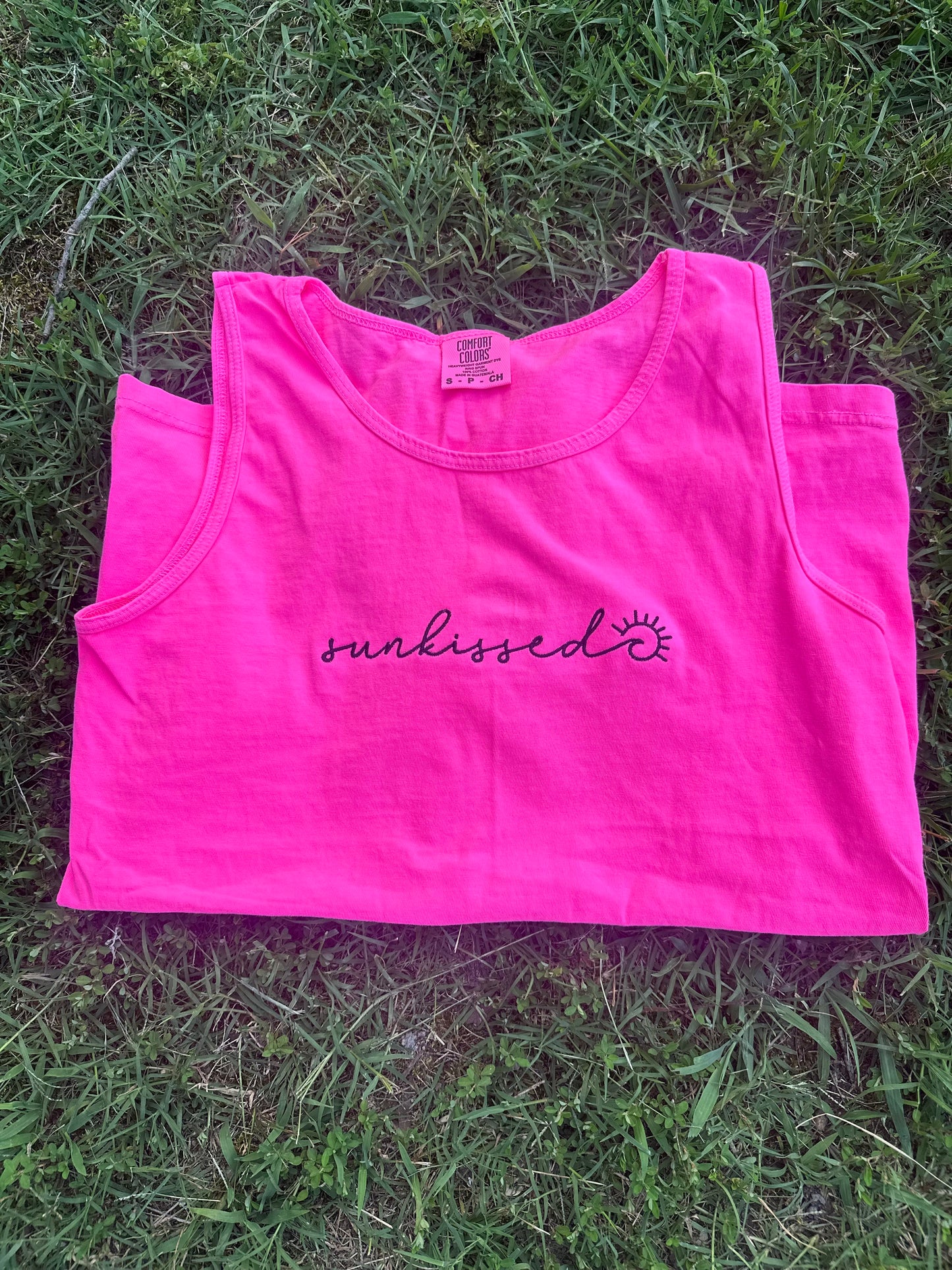 Sunkissed comfort color tank top