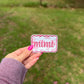 Scalloped monogram Velcro patches