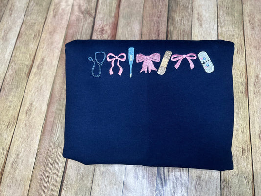 School nurse and bows