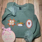 Vintage Mallard Duck Quilt Design Sweatshirt
