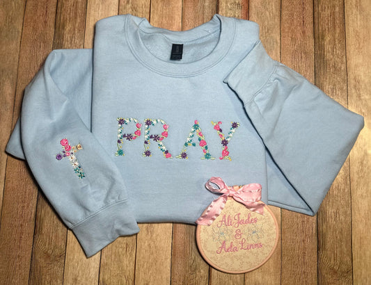 Floral Pray Sweatshirt