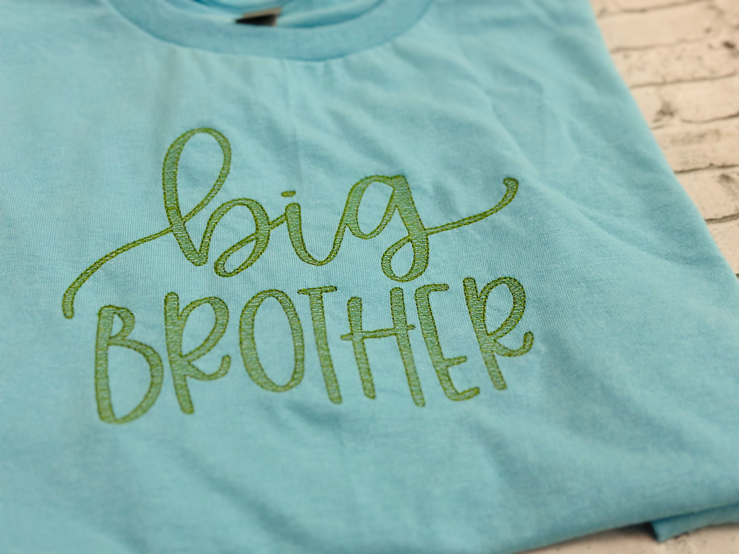 Little/Big Sister/Brother sketch embroidered shirts