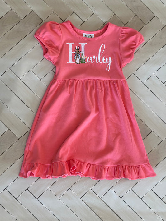 Peter Rabbit Empire short sleeve waist ruffle dress