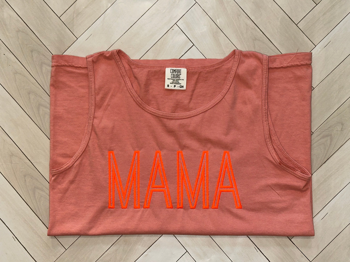 Mama comfort colors tank tops