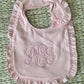 Monogrammed Ruffle Bib