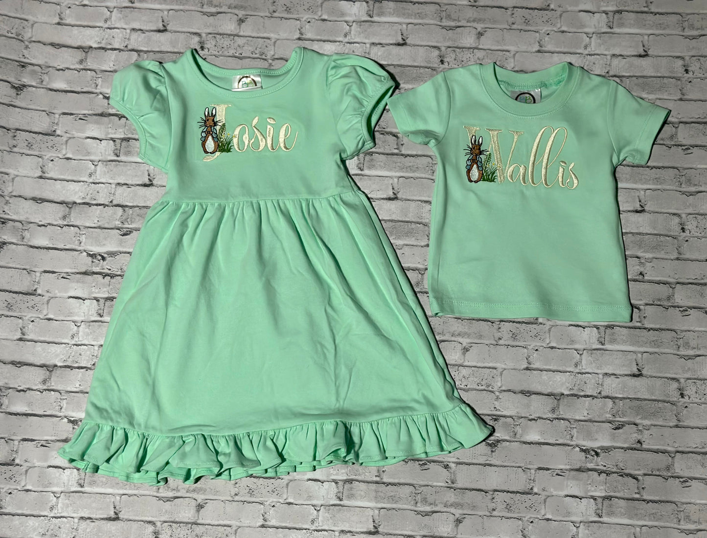 Peter Rabbit Empire short sleeve waist ruffle dress