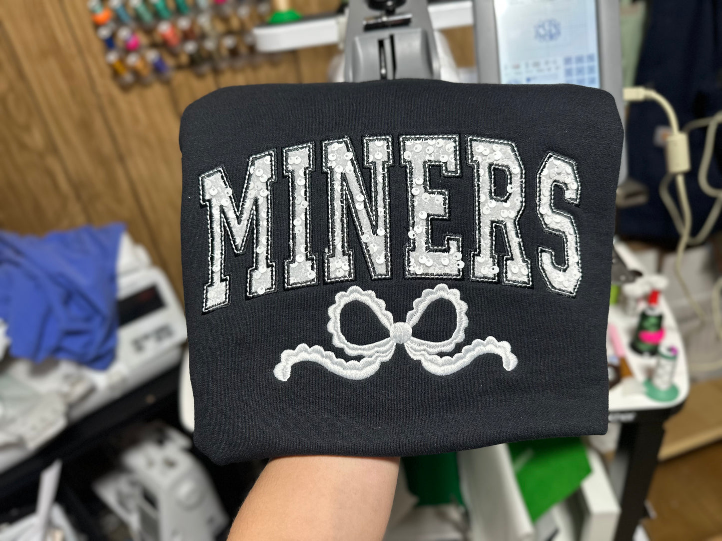 Bauxite Miners SEQUIN tee or sweatshirt