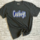 Glitter double applique cowboys tee