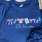 ER Nurse  & bows embroidered tee or sweatshirt