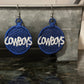 Cowboys FSL embroidered earrings