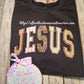 Neutral Jesus appliqué tee or sweatshirt