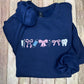 Dental & bows embroidered tee or sweatshirt