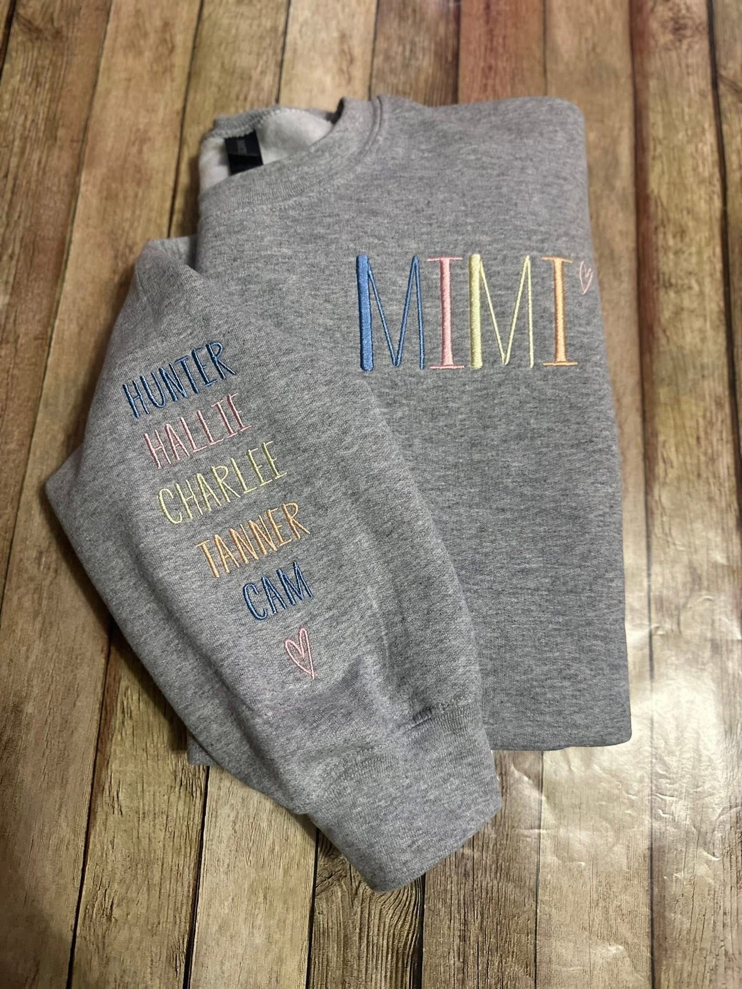 MIMI, GIGI, custom muti pastel sweatshirt