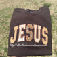 Neutral Jesus appliqué tee or sweatshirt