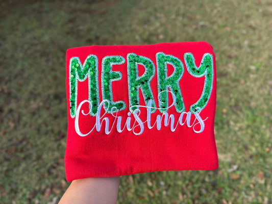 Sequin Merry Christmas