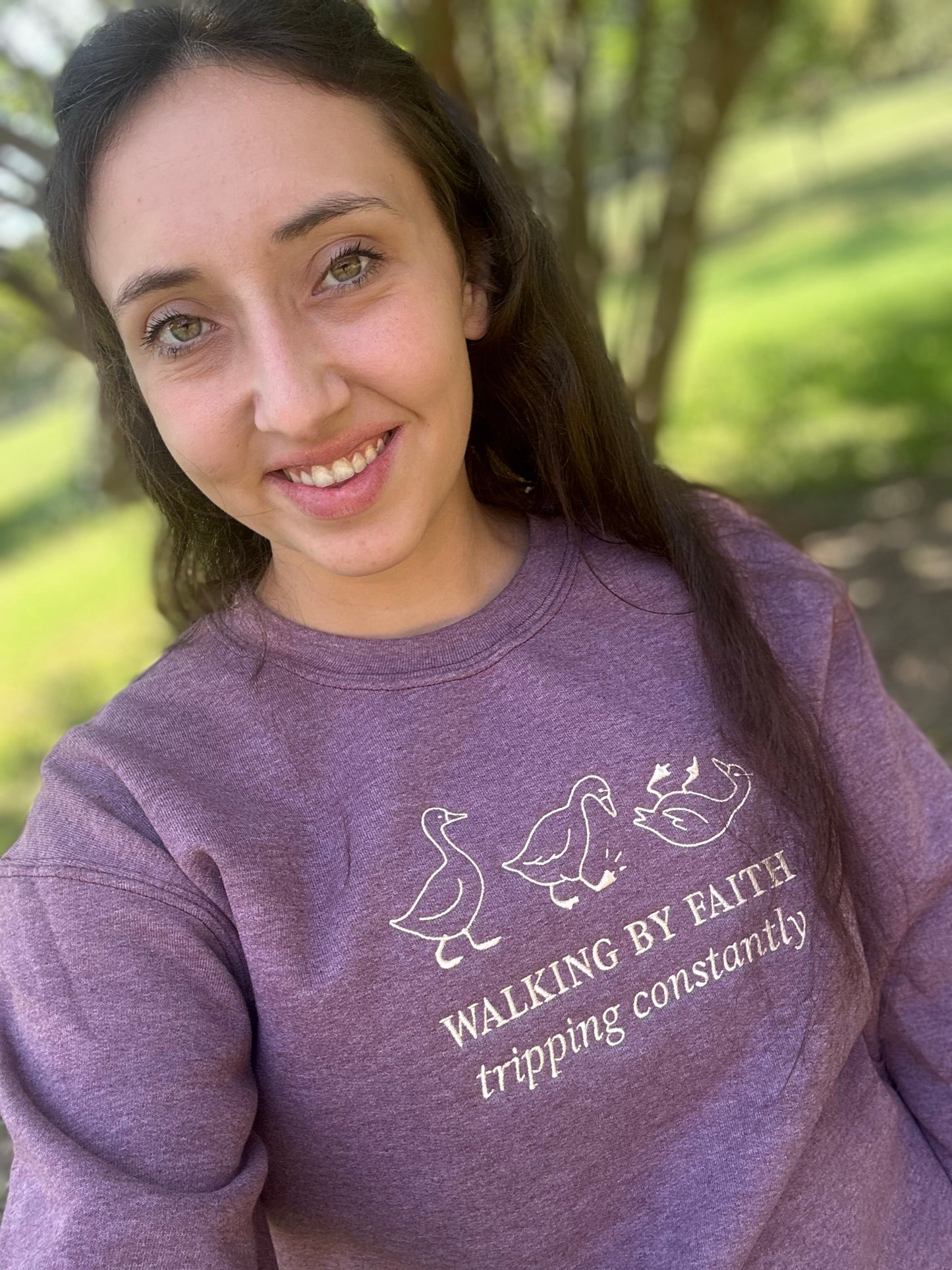 Walking by faith goose tee or sweatshirt