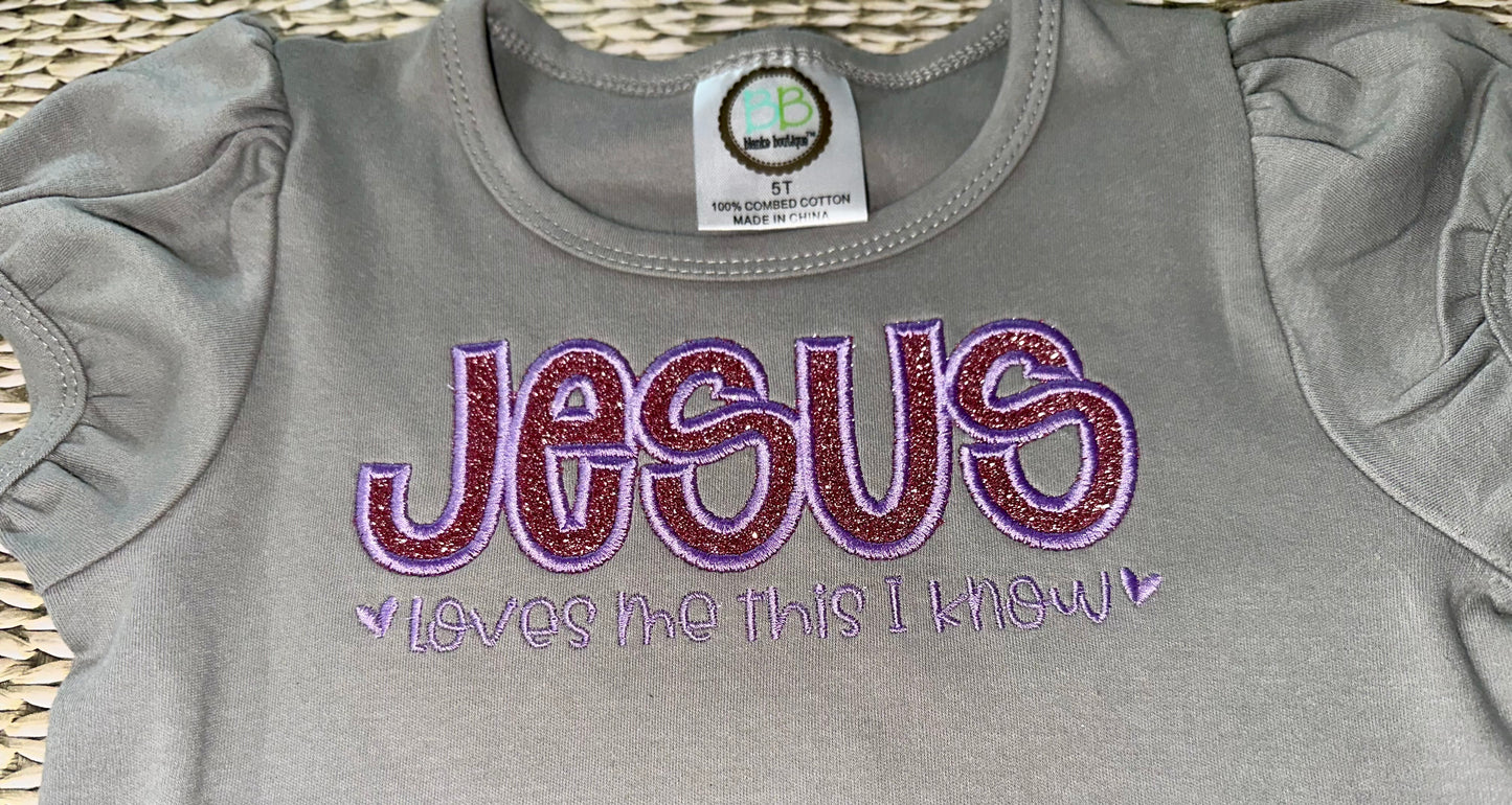 Jesus Loves me Empire dress & Sun bubble