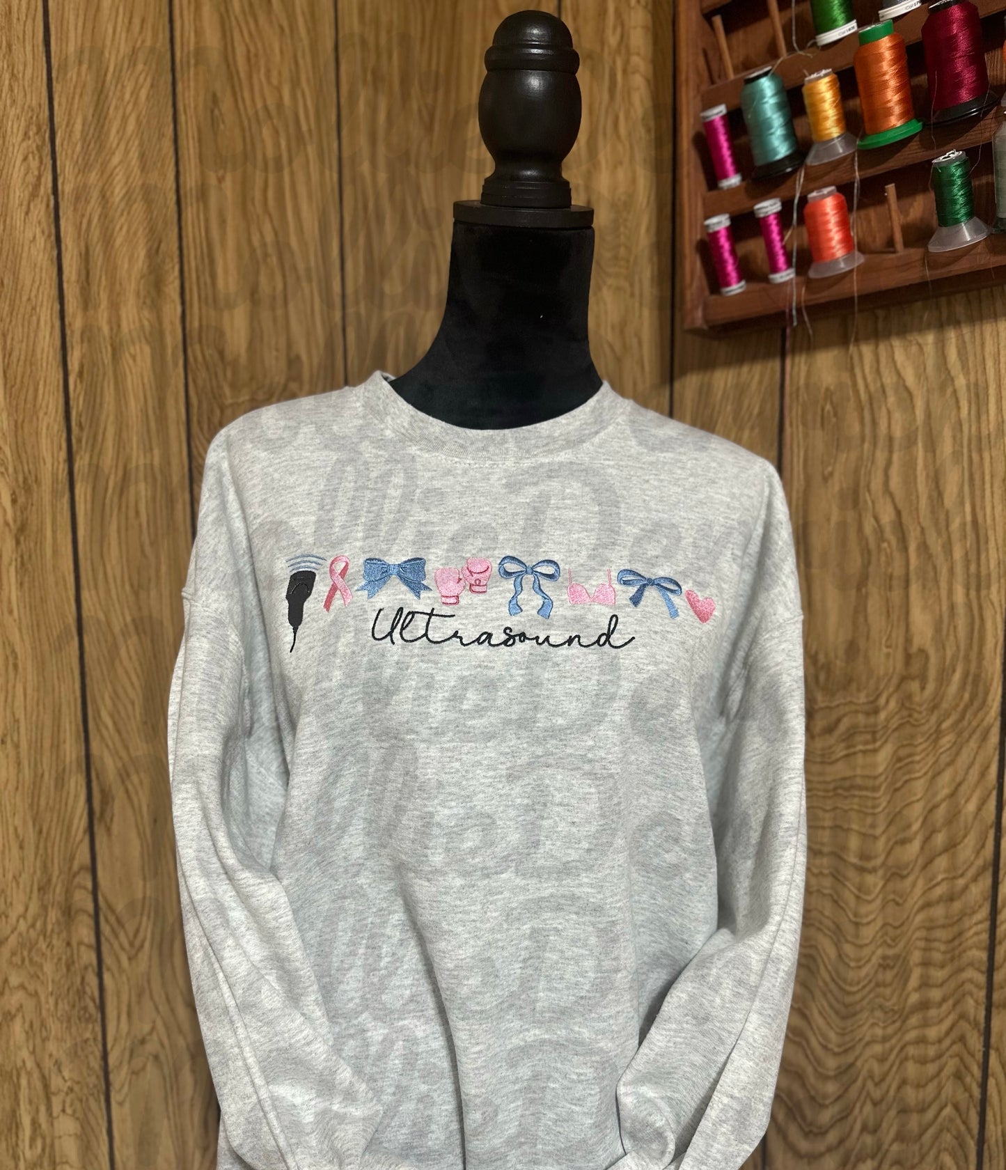 Breast ultrasound and bows tee or sweatshirt