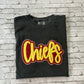 Glitter double applique chiefs tee