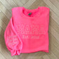 Embroidered outline name sweatshirt