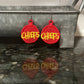 Chiefs FSL embroidered earrings