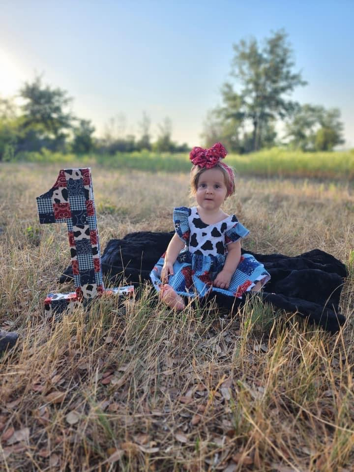 Western Dreams cow print dress