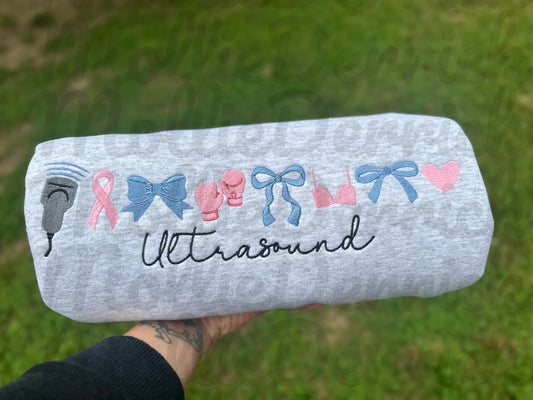 Breast ultrasound and bows tee or sweatshirt