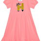 Pencil applique empire dress