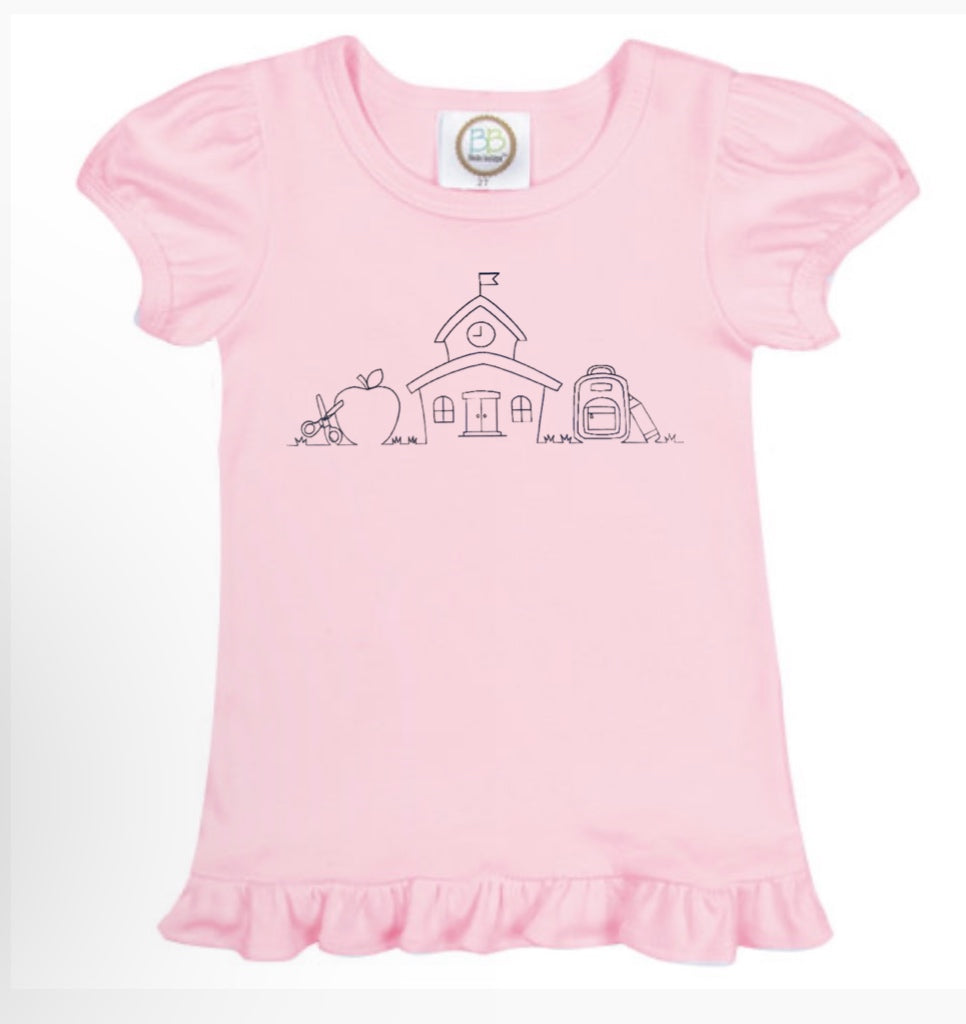 Back to school ruffle tee/unisex tee