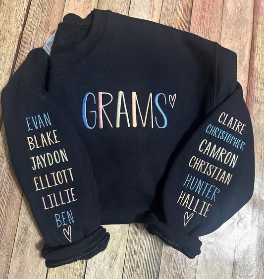 MIMI, GIGI, custom muti pastel sweatshirt