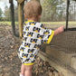 Machine brand tshirt romper